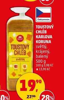 Penny Market Toustový chléb karlova koruna, 500 g nabídka