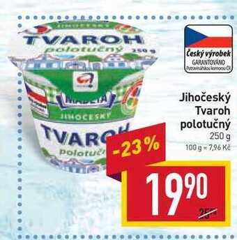 Billa Jihočeský tvaroh polotučný 250 g nabídka