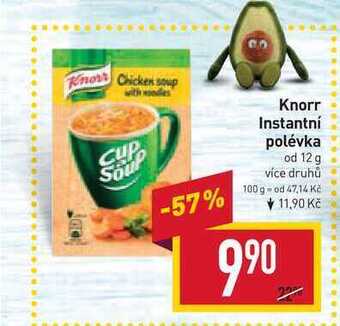 Billa Knorr instantní polévka od 12 g nabídka