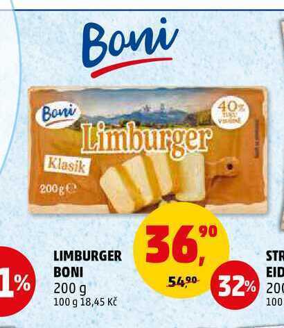 Penny Market Limburger boni, 200 g nabídka