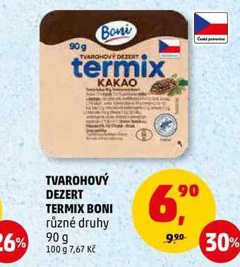 Penny Market Tvarohový dezert termix boni, 90 g nabídka