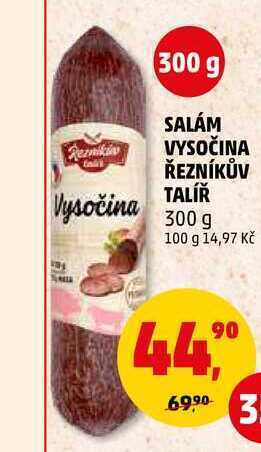 Penny Market Salám vysočina řezníkův talíř, 300 g nabídka