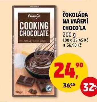 Penny Market Čokoláda na vaření choco'la, 200 g nabídka
