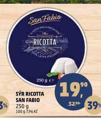 Penny Market Sýr ricotta san fabio, 250 g nabídka