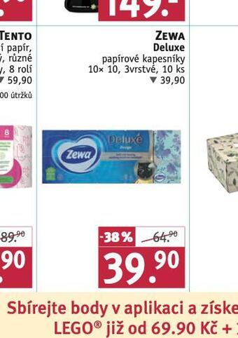 Rossmann Zewa deluxe toaletní papír nabídka