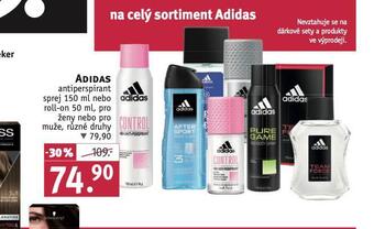 Rossmann Adidas antiperspirant, roll-on nabídka