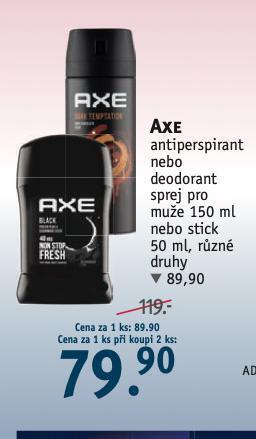 Rossmann Axe antiperspirant, deodorant nabídka