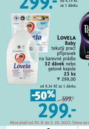 Rossmann Lovela baby tekutý prací prostředek nabídka