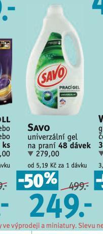 Rossmann Savo univerzální gel na praní nabídka