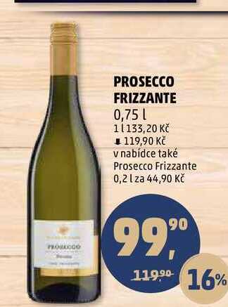 Penny Market Prosecco frizzante, 0,75 l nabídka