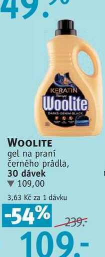 Rossmann Woolite gel na praní černého prádla, 30 dávek nabídka