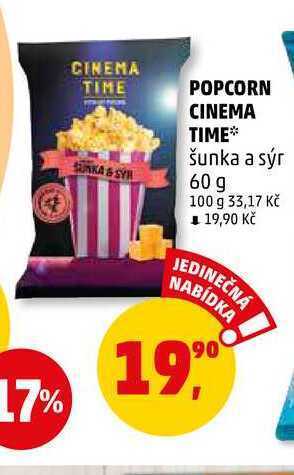 Penny Market Popcorn cinema time, 60 g nabídka