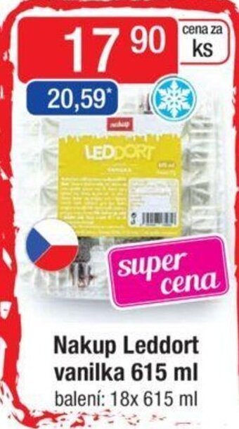 Qanto Nakup Leddort vanilka 615 ml nabídka