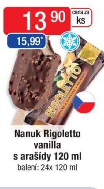Qanto Nanuk Rigoletto vanilla s arašídy 120 ml nabídka