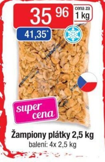 Qanto Žampiony plátky 2,5 kg nabídka