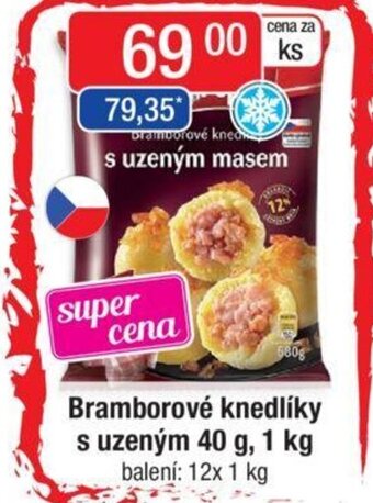Qanto Bramborové knedlíky s uzeným 40 g, 1 kg nabídka