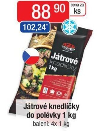 Qanto Játrové knedlíčky do polévky 1 kg nabídka