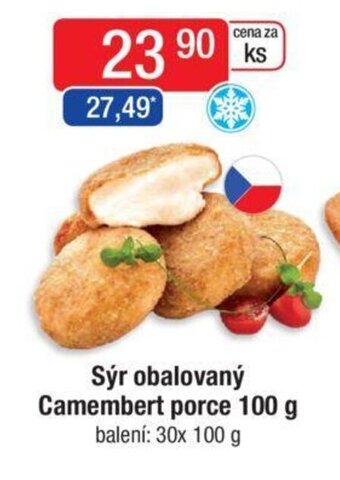 Qanto Sýr obalovaný Camembert porce 100 g nabídka