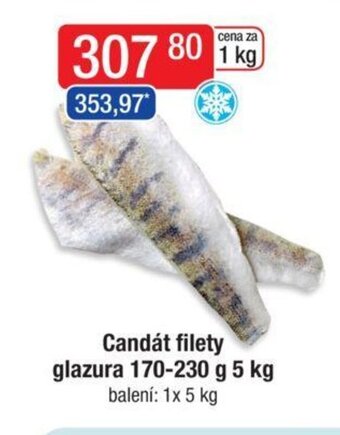 Qanto Candát filety glazura 170-230 g 5 kg nabídka