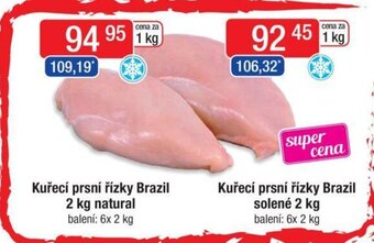 Qanto Kuřecí prsní řízky Brazil 2 kg natural nabídka