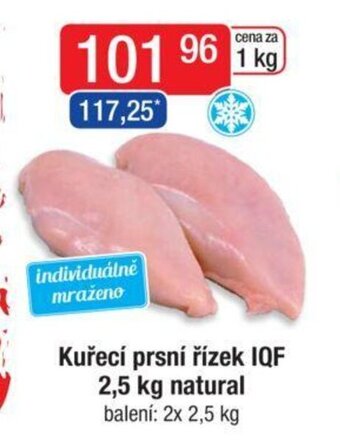 Qanto Kuřecí prsní řízek IQF 2,5 kg natural nabídka