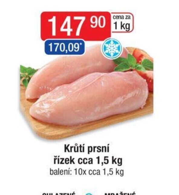 Qanto Krůtí prsní řízek cca 1,5 kg nabídka