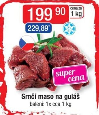 Qanto Srnčí maso na guláš nabídka