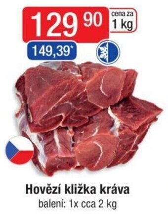 Qanto Hovězí kližka kráva nabídka