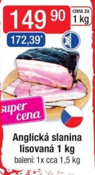 Qanto Anglická slanina lisovaná 1 kg nabídka