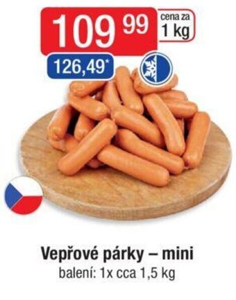 Qanto Vepřové párky - mini nabídka