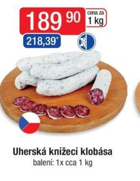 Qanto Uherská knížecí klobása nabídka