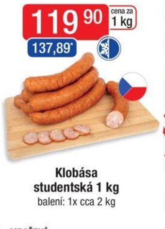 Qanto Klobása studentská 1 kg nabídka