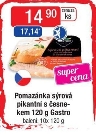 Qanto Pomazánka sýrová pikantní s česne-kem 120 g Gastro nabídka
