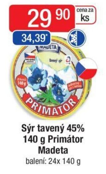 Qanto Sýr tavený 45% 140 g Primátor Madeta nabídka