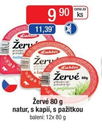 Qanto Žervé 80 g natur, s kapií, s pažitkou nabídka