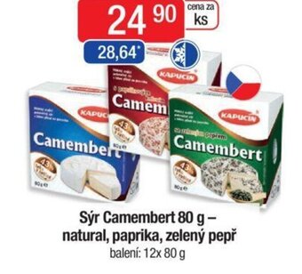 Qanto Sýr Camembert 80 g - natural, paprika, zelený pepř nabídka