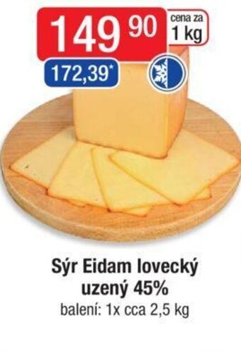 Qanto Sýr Eidam lovecký uzený 45% nabídka