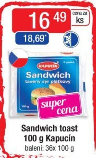 Qanto Sandwich toast 100 g Kapucín nabídka