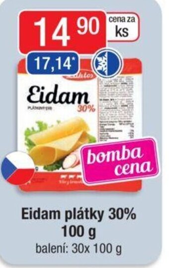Qanto Eidam plátky 30% 100 g nabídka
