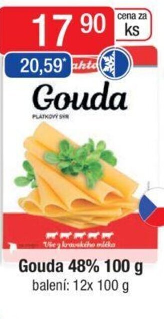 Qanto Gouda 48% 100 g nabídka