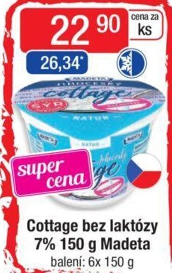 Qanto Cottage bez laktózy 7% 150 g Madeta nabídka