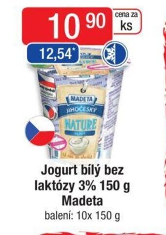 Qanto Jogurt bílý bez laktózy 3% 150 g Madeta nabídka