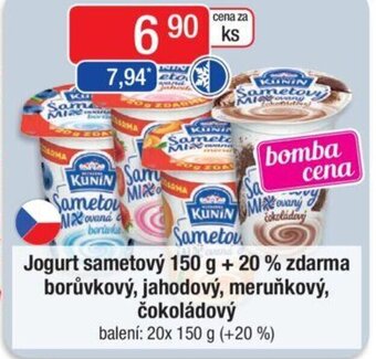 Qanto Jogurt sametový 150 g + 20 % zdarma borůvkový, jahodový, meruňkový, čokoládový nabídka