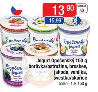 Qanto Jogurt Opočenský 150 g borůvka/ostružina, broskev, jogurt jahoda, vanilka, švestka/skořice nabídka