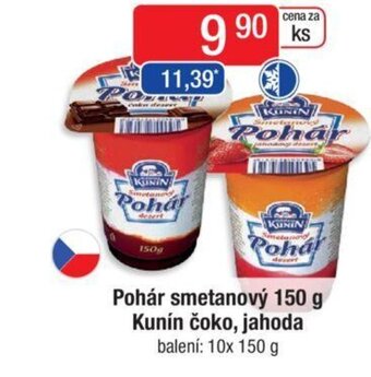Qanto Pohár smetanový 150 g Kunín čoko, jahoda nabídka