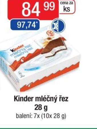 Qanto Kinder mléčný řez 28 g nabídka