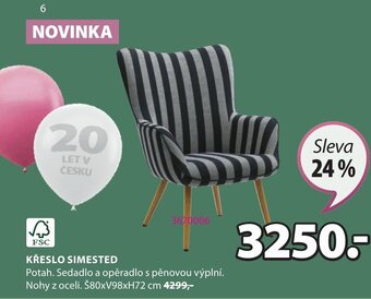 JYSK KŘESLO SIMESTED nabídka