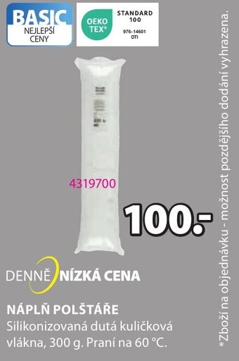 JYSK NÁPLŇ POLŠTÁŘE nabídka