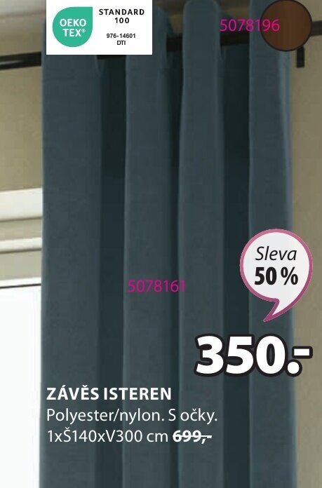 JYSK ZÁVĚS ISTEREN nabídka