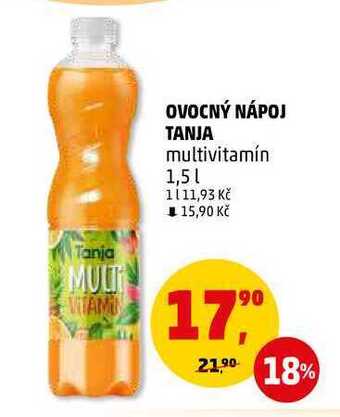 Penny Market Ovocný nápoj tanja multivitamín, 1,5 l nabídka